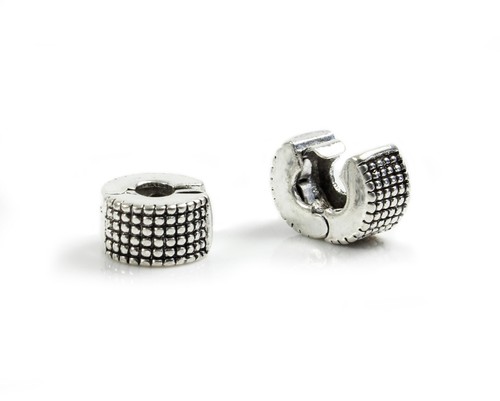 Metallperlen clip antik - 2,