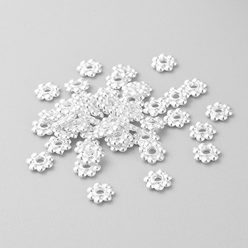 Metallperlen spacer blumen 5 - metallperlen,