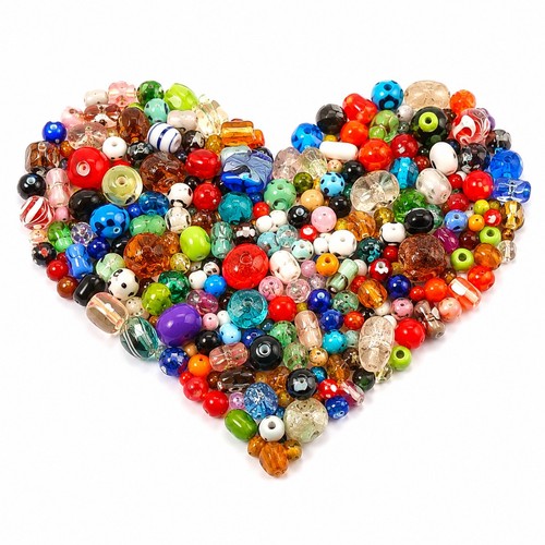 1kg glasperlen gemischte bunte - 1kg,