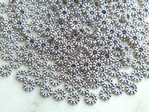 Zwischenperlen 6mm spacer - 50,