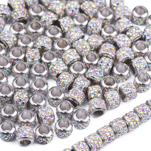 9mm silber glitzer - silber,