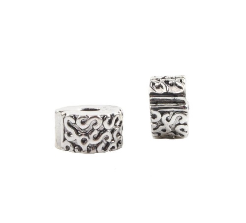 Metallperlen clip antik - clip,