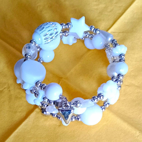 Armband kunststoff perlen - armband, kunststoff-perlen