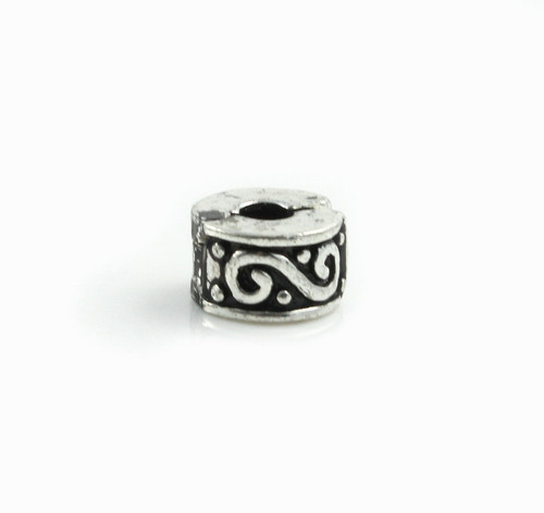 Metallperlen clip antik - 2,