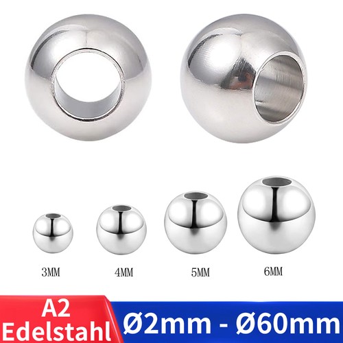 2mm 60mm edelstahl perlen - 2mm-60mm,