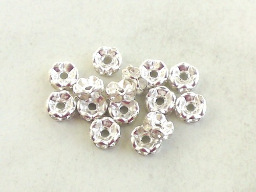 30x strass rondelle - 30x, metall