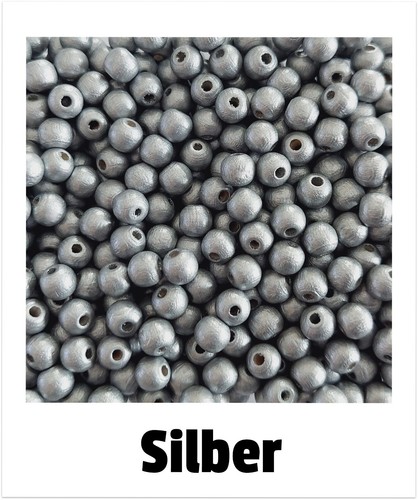 100 perlen 6mm holzperlen - 100,