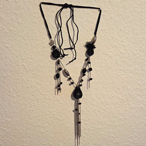 Schwarze statement kette - schwarze, statement-kette