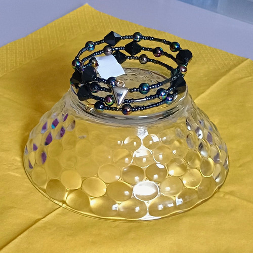Armband perlen schwarz - armband,